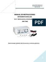 Manual de Usuario Alta Frecuencia F-803