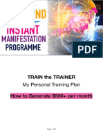 Train The Trainer: My Personal Training Plan