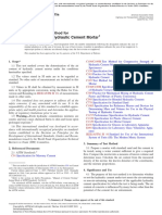 Air Content of Hydraulic Cement Mortar: Standard Test Method For