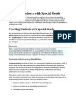 Teaching Students With Special Needs