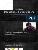 Modal Verbs Speculation and Deduction