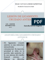 Lesion de Ligamento Cruzado Anterior Caso Clinico