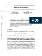 Debiasing Linear Prediction 