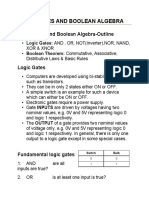 Logic Gates and Boolean Algebra-Outline