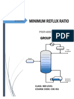 Minimum Reflux Ratio