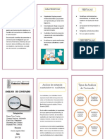 Triptico Analisis de Contenido