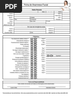 Ficha de Anamnese Facial