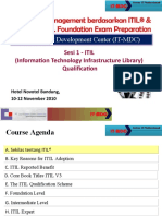 ITIL - Session 01 - ITIL Qualification