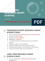 TRGS Grant Scheme