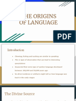 Chapter 1 THE ORIGINS OF LANGUAGE PDF