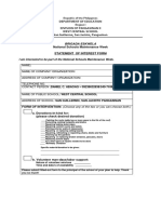 Statement of Interest Form