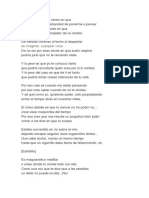 De no ser por esas veces en que cometo la gran... barbaridad de ponerme a pensar O por esas otras veces en que cometo la gran... estupidez de no olvidar.  De meditar mirando al techo al despertar de imaginar, cualquier cosa… De no ser por esas veces en que suelo respirar podría jurar que no te recuerdo nada.  Y lo peor es que yo te conozco tanto que podría recordarte quién eres por si lo olvidas Y lo peor del caso es que de ti sé tanto que podría dictar clases intensivas de tu vida.  Por eso casi sé cuando me estás pensando por eso creo saber cuando de mí te olvidas Y sé que como yo, quisieras poder, solo parpadeando echar el tiempo atrás en nuestras vidas.  El único detalle es que la ciencia no ha podio' no... crear esas maquinitas del tiempo Por eso creo que nos resulte un poquitico bien jodio' volver a los días en que tu cuerpo  Estaba convertido en río sobre el mío dejando escapar seguios' esos orgasmitos lentos... Que cabe acotar, nacían al mismo tiempo hasta que un cigarrillo dab