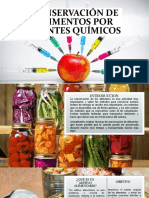 Conservación de Alimentos Por Agentes Químicos