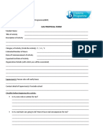 Cas Proposal Form