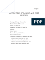 Accounting of Labour and Cost Control: Chapter-4