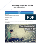 Cómo Ganar Dinero Con Un Blog