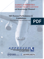 Jaa Atpl Book 8 - Oxford Aviation Jeppesen - Human Performance1