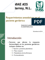 Anestesia en Geriatria