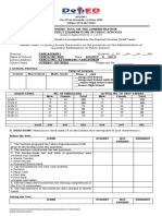 Monitoring Tool On The Administration of Quarterly Examinations in Public Schools