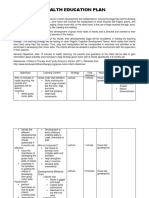 HEALTH Teaching Plan 1