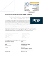 Datasheet Roughness Tester Hommel Etamic w5