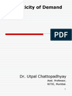 Elasticity of Demand: Dr. Utpal Chattopadhyay