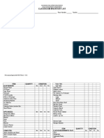 Classroom Inventory List: Date Preschool/Children's Center Room Number Teacher