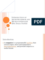 I I M (D - D N) : Ntroduction of Ntroduction of Microprocessor and Icrocontroller R Alia Andi