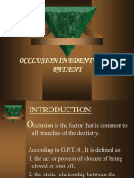 Occlusion in Edentulous Patient