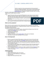 Clinical Aspects of TB