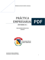 1° Informe-Practicas Empresariales Pedro Rodriguez