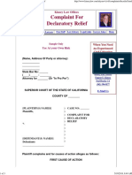 Free Legal Form - Complaint For Declaratory Relief