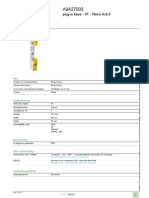 Product Data Sheet: Plug-In Base - 1P - 18mm Acti 9