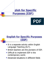 English For Specific Purposes