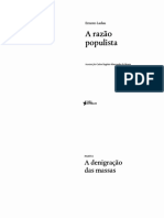 LACLAU, Ernesto - A Razão Populista (Capítulos I, II e III)