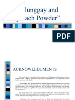 Malunggay and Spinach Powder Investigatory Project Sample PDF