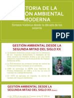 Historia de La Gestión Ambiental Moderna