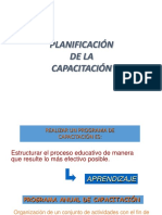 Planificacion de La Capacitacion