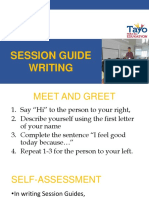 Session Guide Writing