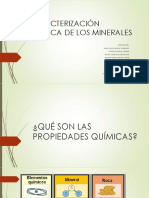 Caracterización Química de Los Minerales