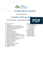 Agenda - Ordinary Council - 06 02 18 PDF