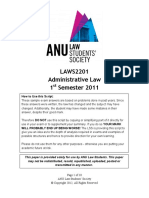 LAWS2201 Administrative Law 1 Semester 2011: How To Use This Script