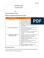 Elements of Competence and Performance Criteria