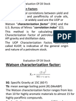 Characterization Factors: Evaluation of Oil Stock