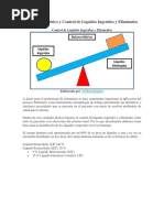 Equilibrio Hídrico y Control de Líquidos Ingeridos y Eliminados