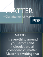 Classification of Matter