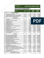 Presupuesto General de Obra