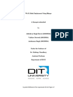 Wi-Fi Mesh Deployment Using Blimps: in Partial Fulfillment of The Requirements For The Degree of