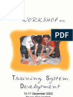 Training System Devt 2003