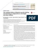 The Combined Effects of Physical Exercise Training and Detraining On Adiponectin in Overweight and Obese Children